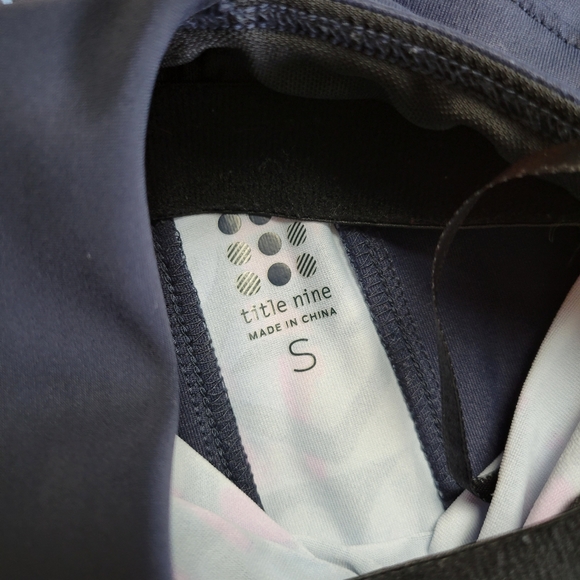 Title Nine Diamalete Dress Blue Fierce Sky Captain Print Racerback Bra Sz Small - Picture 5 of 10